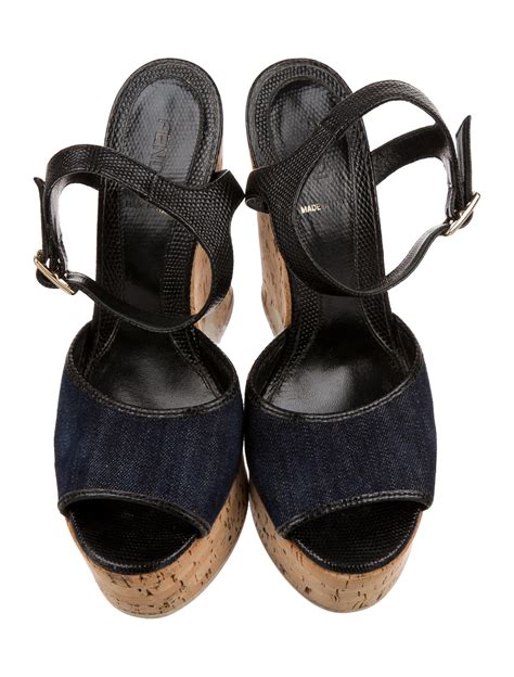 fendi sandal women|fendi denim sandals.